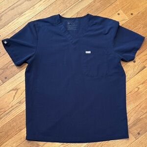Figs Men's Deep Blue Short Sleeve Tee